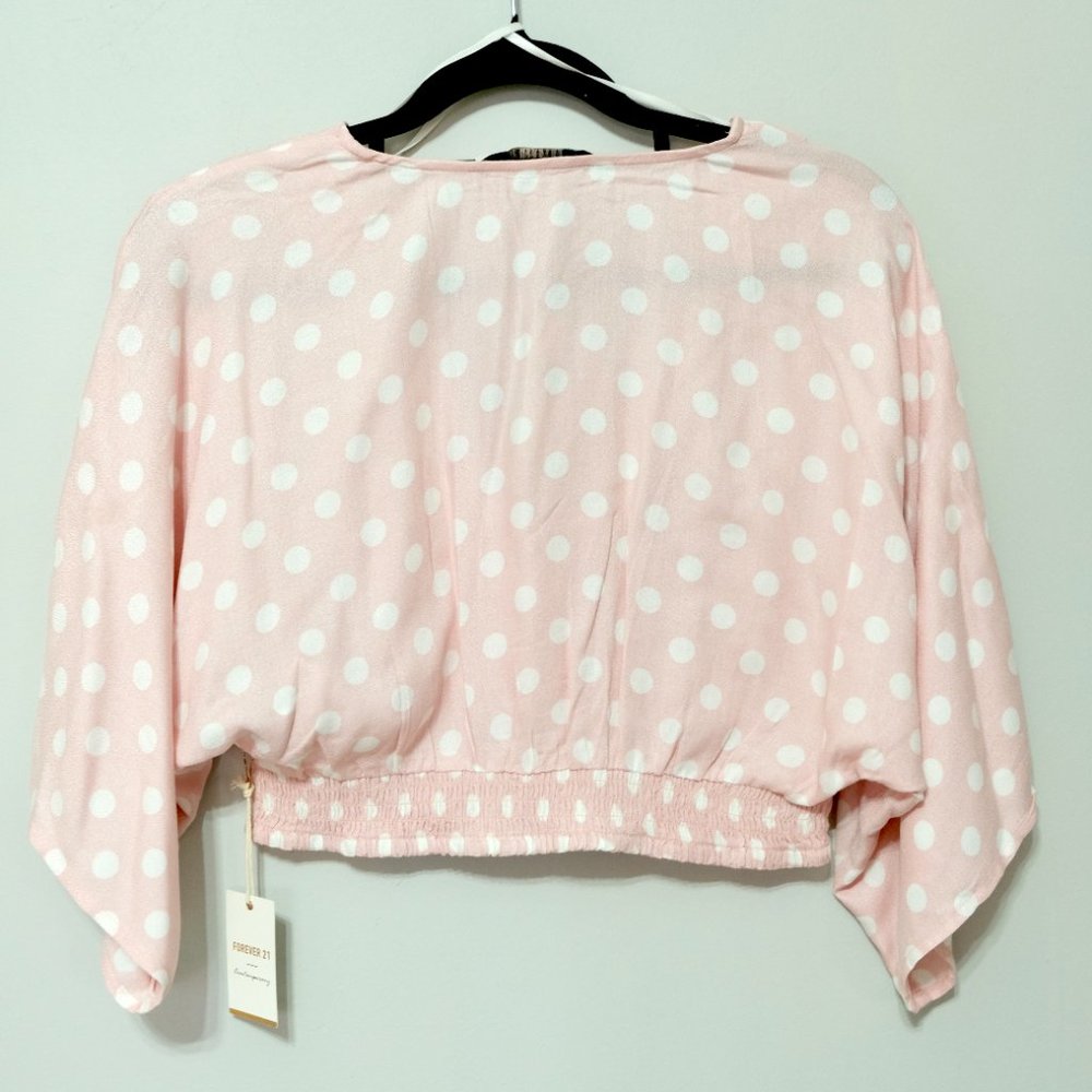 Forever 21 Contemporary Polka Dot Crop Top - Picture 3 of 3